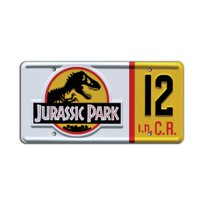 Jurassic Park - 1/1 Dennis Nedry - License Plate replika